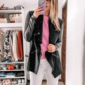 Spanx faux leather jacket